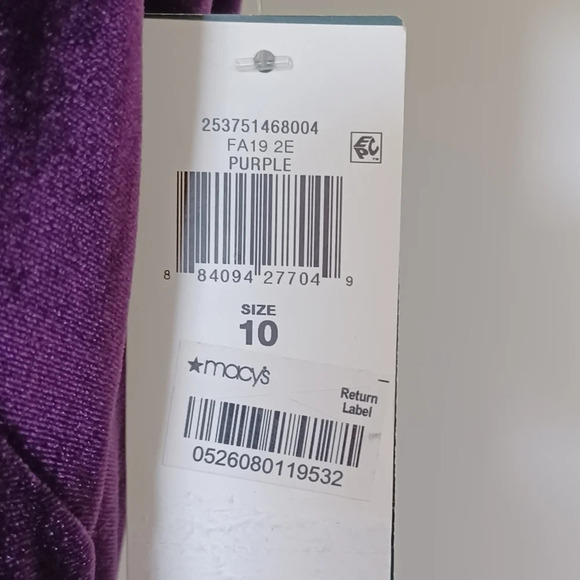 New! Lauren Ralph Lauren  Aubergine Purplw Velvet Evening Bridesmaid Gown - Picture 10 of 11